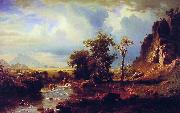 Albert Bierstadt North Fork of the Platte Nebraska oil on canvas